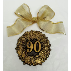 Birthday "90" Chocolate Medallion